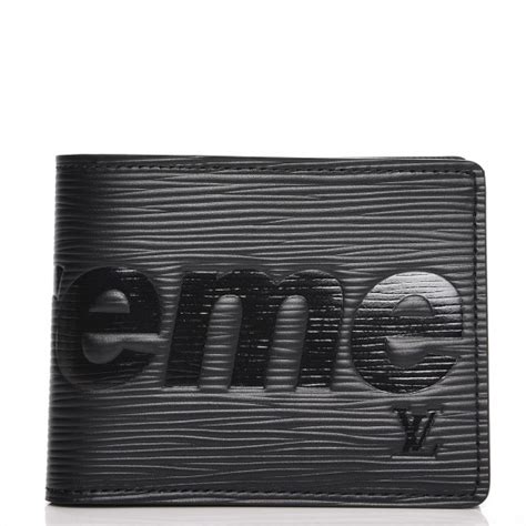 supreme lv wallet black and white|real supreme wallet.